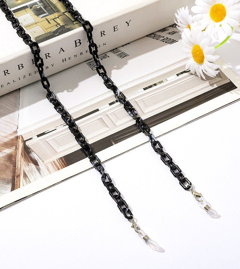 Bohemia Amber Acrylic Glasses Chain - Orchid Unique