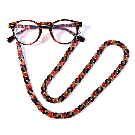 Color Acrylic Sunglasses Glasses Chain - Orchid Unique