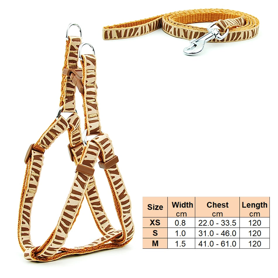 Adjustable small dog and cat harness - Orchid Unique