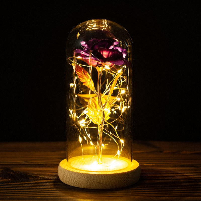 Rose LED Light Foil Flower - Orchid Unique