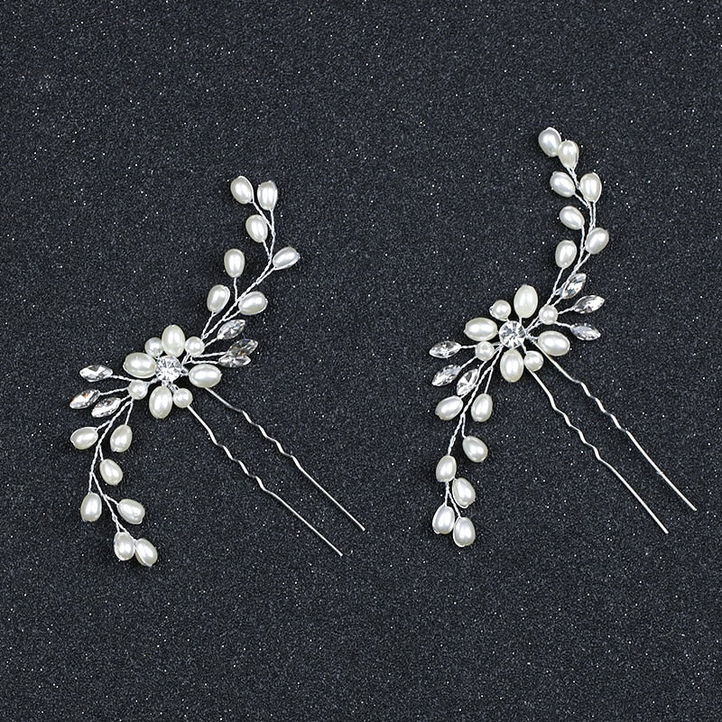 Bridal Hairpins - Orchid Unique