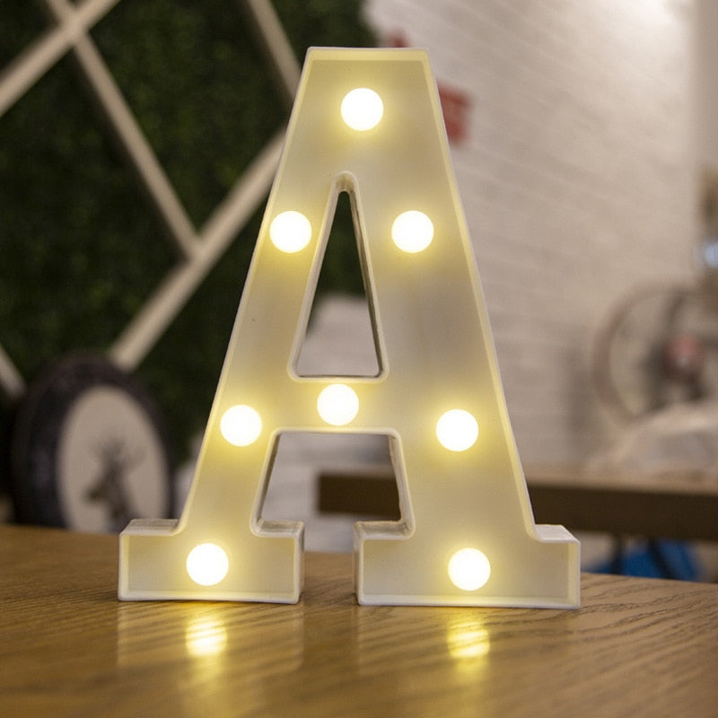 Luxury Alphabet Letter LED Lights - Orchid Unique
