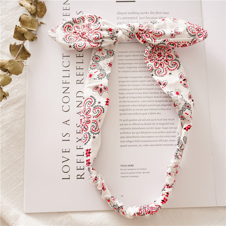 Vintage Cross Knot Elastic Hairbands - Orchid Unique