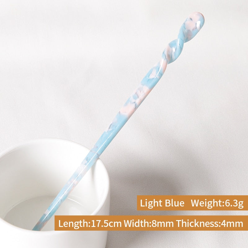 Acetate Hairpins - Orchid Unique