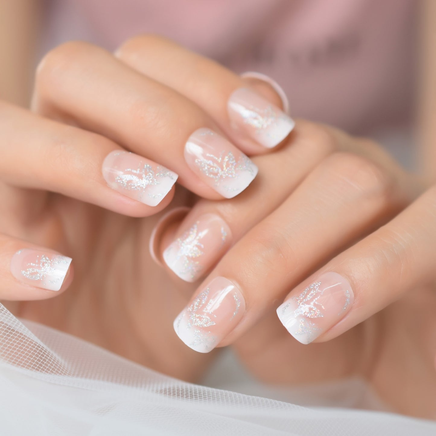 French Ballerina Coffin False Nails - Orchid Unique