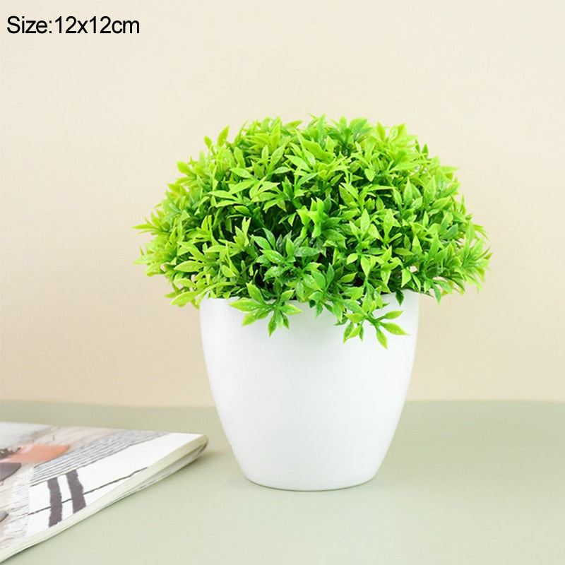 vase + Mall Tree Grass Plants Pot Ornament - Orchid Unique