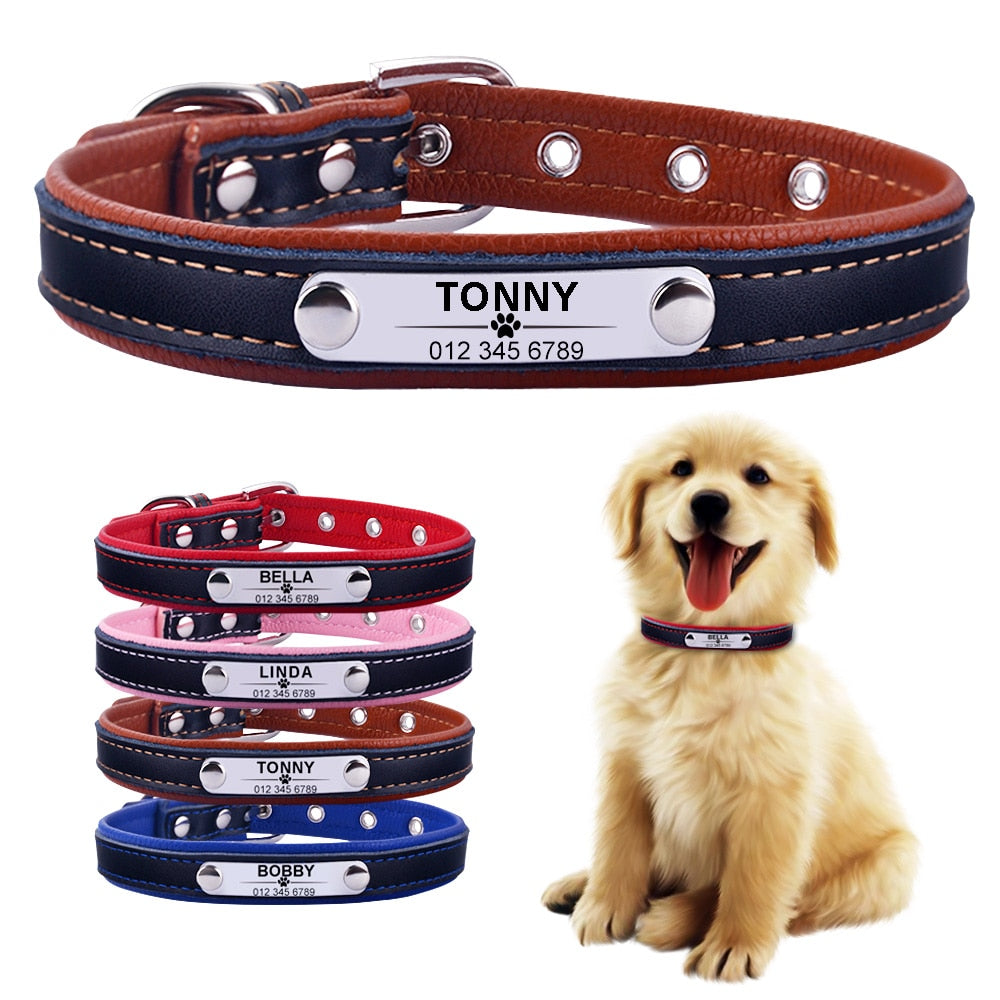 Adjustable personalized dog collar - Orchid Unique