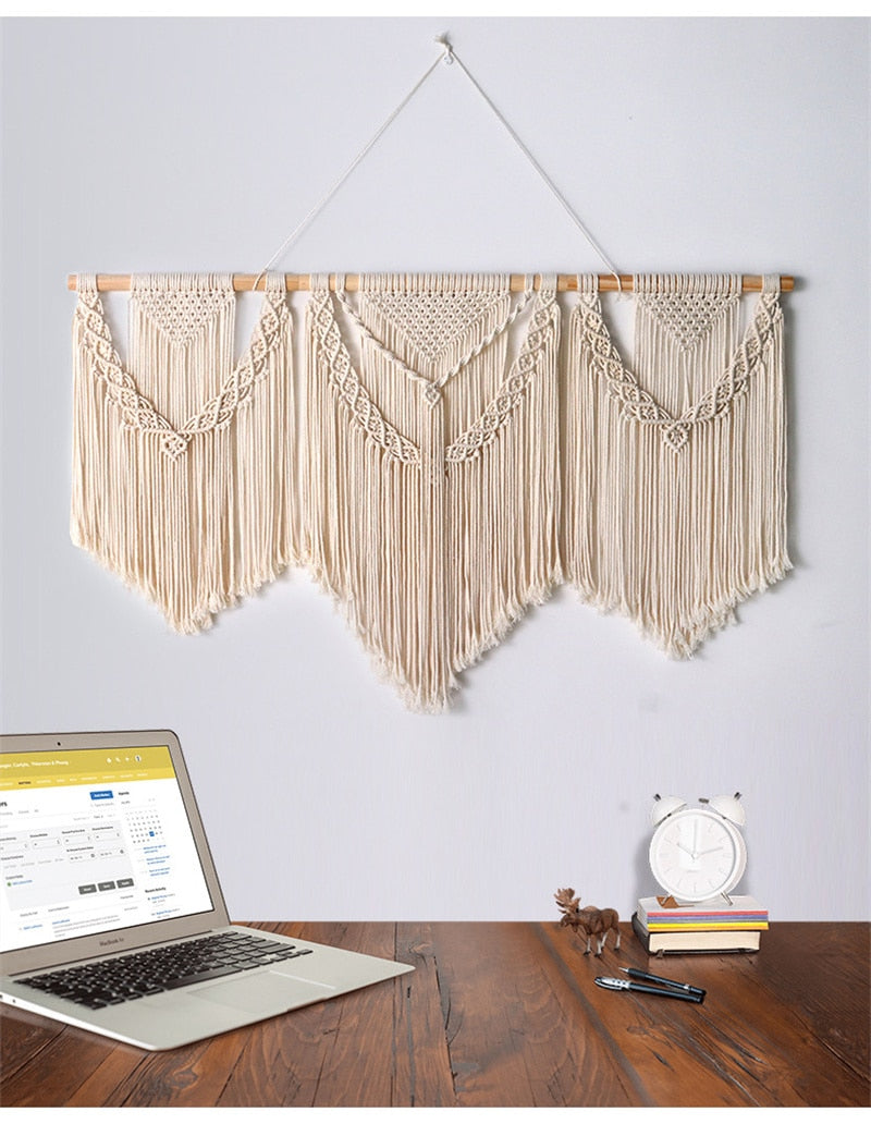 Large Macrame Wall Hanging Tapestry - Orchid Unique