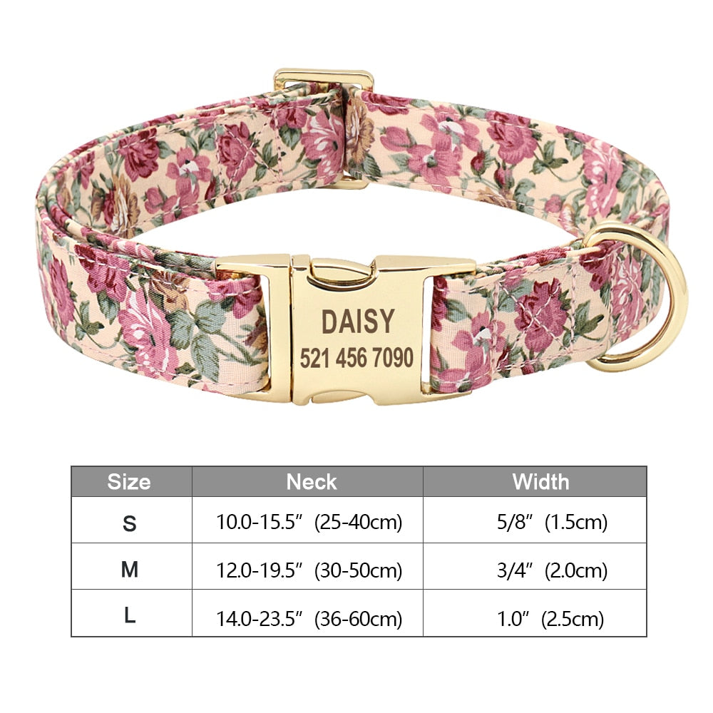 Personalized Dog Accessories Collar - Orchid Unique