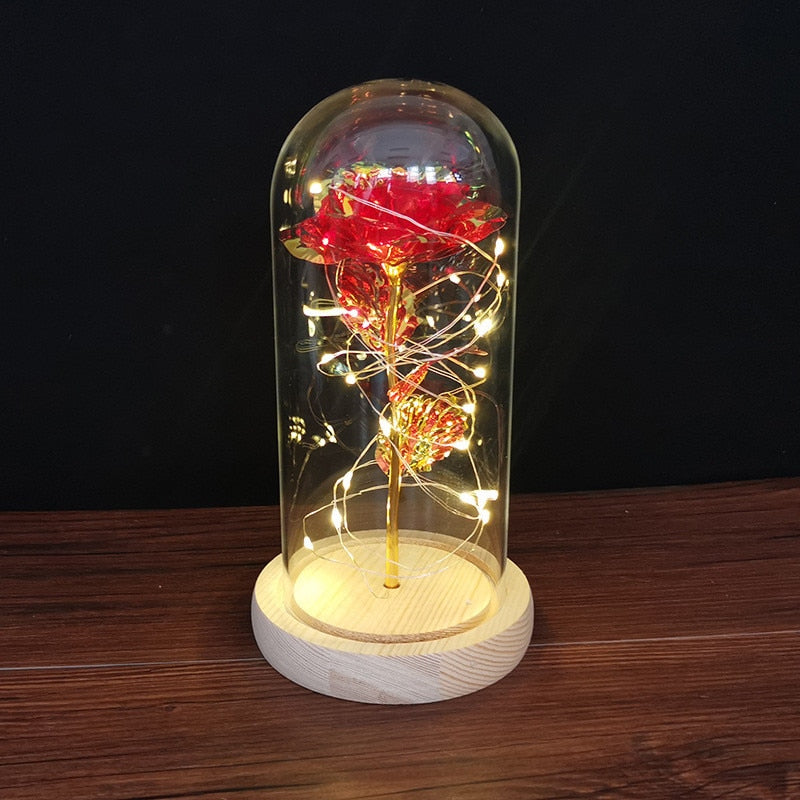 Rose LED Light Foil Flower - Orchid Unique