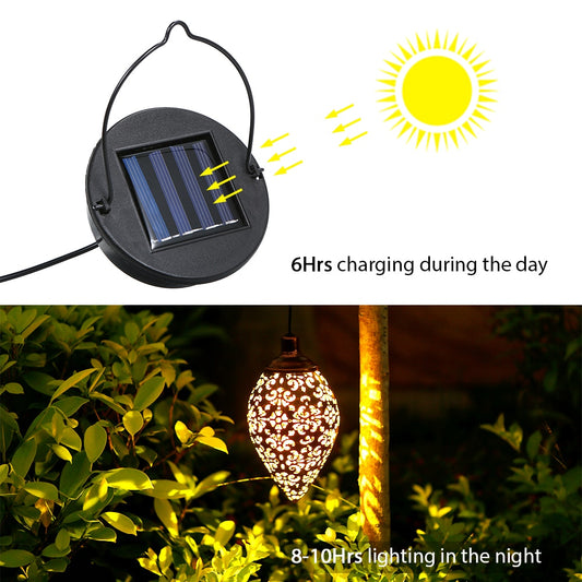 Solar Light LED Lantern Garland Waterproof - Orchid Unique