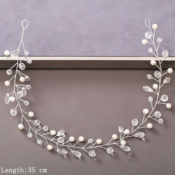 Pearl Rhinestone  Headband - Orchid Unique