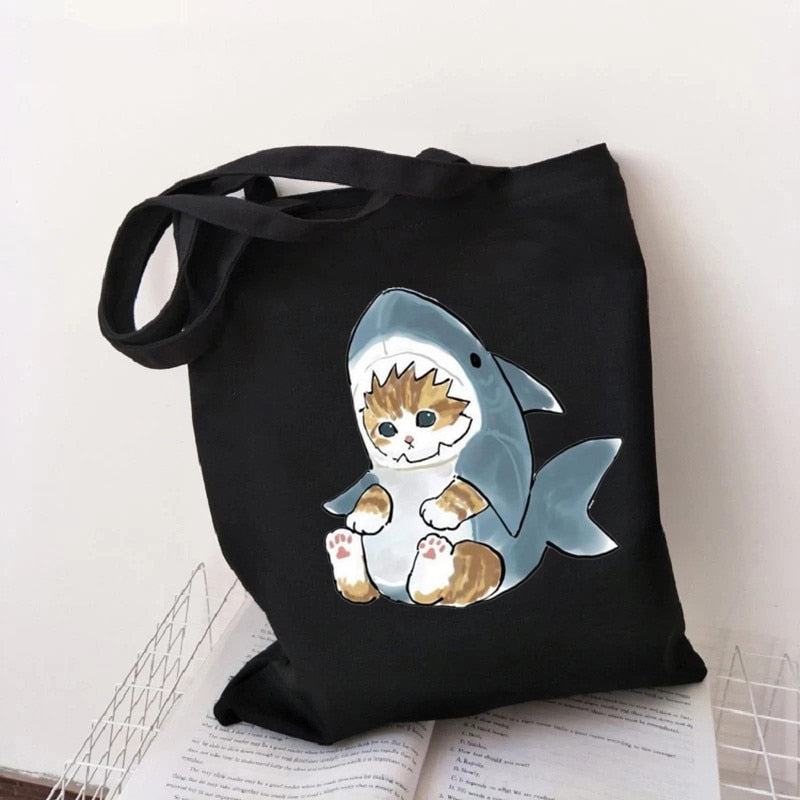 Cat Shark Shopping Bag - Orchid Unique