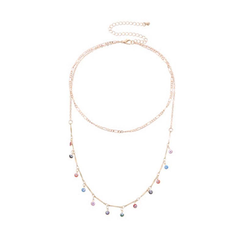 Turkish Evil Eyes Multilayer Necklaces - Orchid Unique