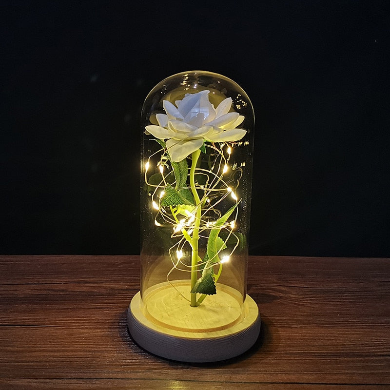 Rose LED Light Foil Flower - Orchid Unique