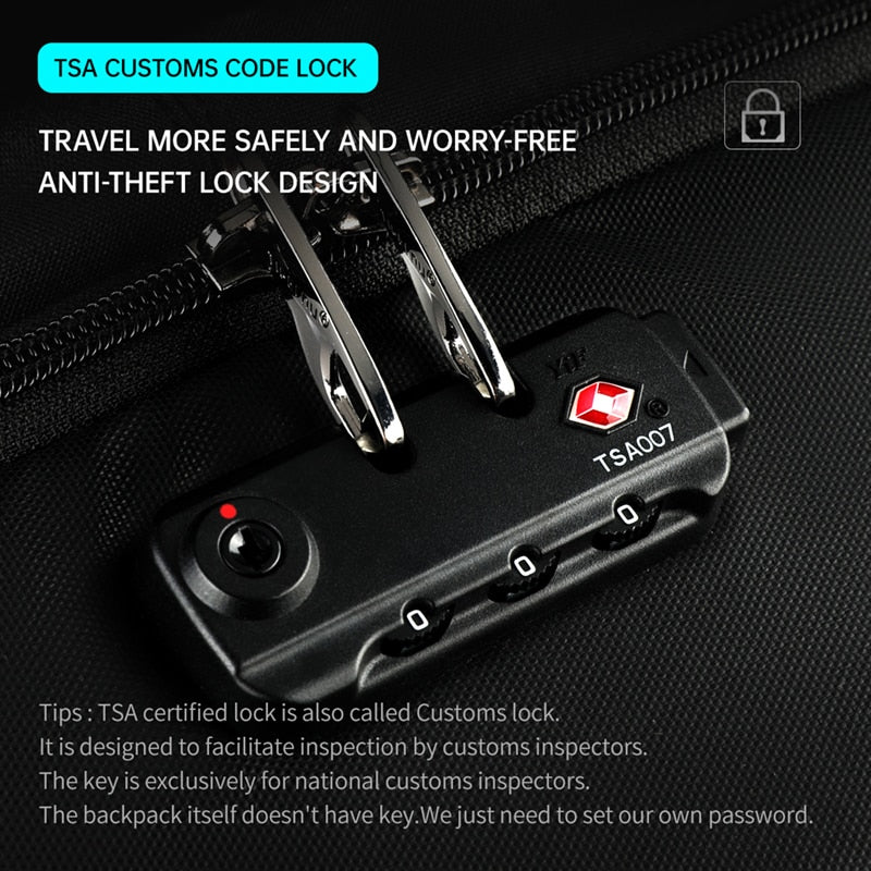 No Key TSA Lock Anti theft Backpack - Orchid Unique