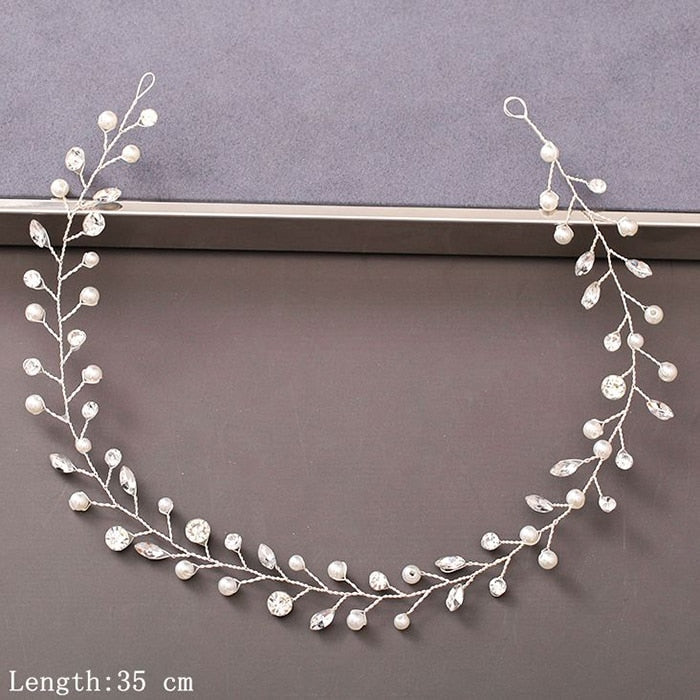Pearl Rhinestone  Headband - Orchid Unique