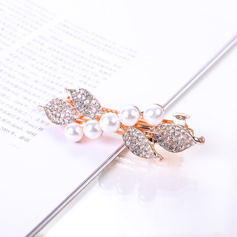 Crystalline rhinestone hairpin - Orchid Unique