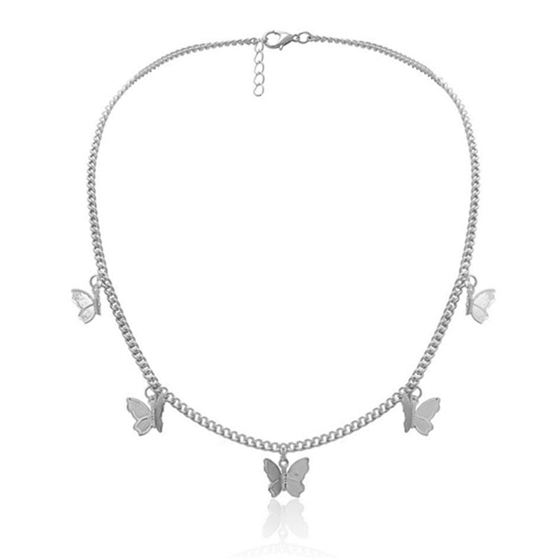 Crystal Butterfly Pendants - Orchid Unique