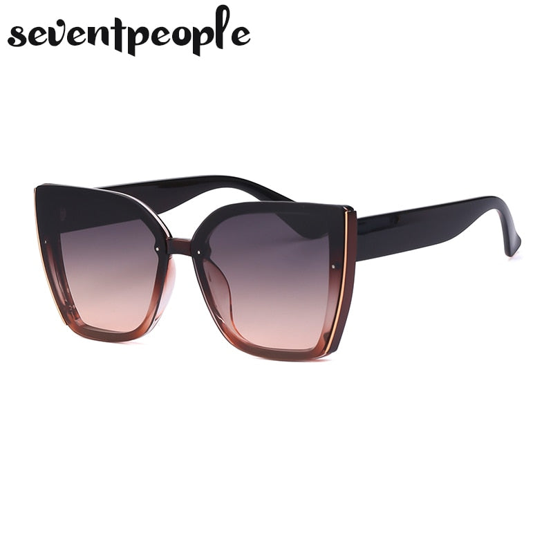Oversized Cat Eye Sunglasses - Orchid Unique