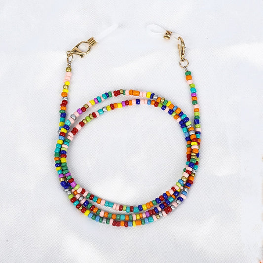 Bohemian Colored Glasses Chains - Orchid Unique