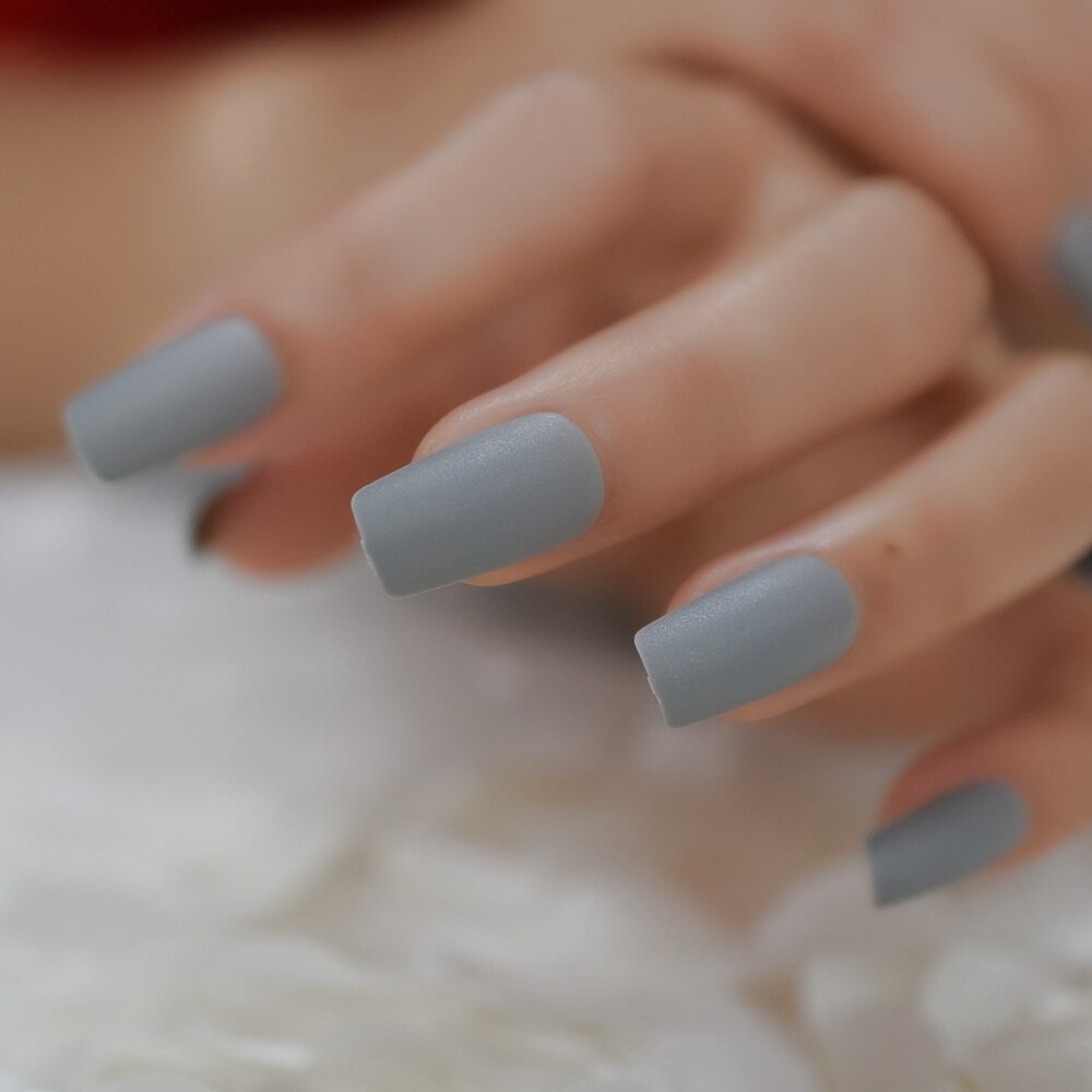 French Ballerina Coffin False Nails - Orchid Unique