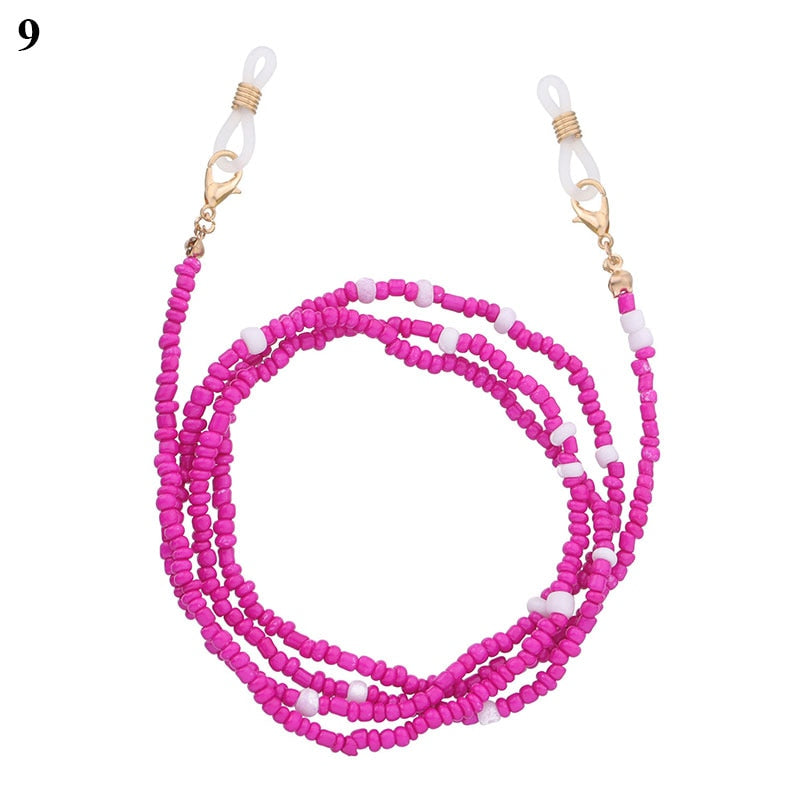Bohemian Colored Glasses Chains - Orchid Unique