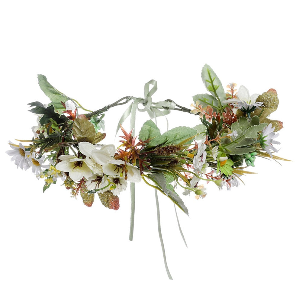Molans Spring Bohemian Flower Crowns - Orchid Unique