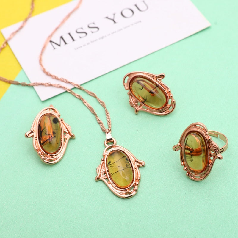 TRENDY jewelry sets bridal gold color,crystal - Orchid Unique