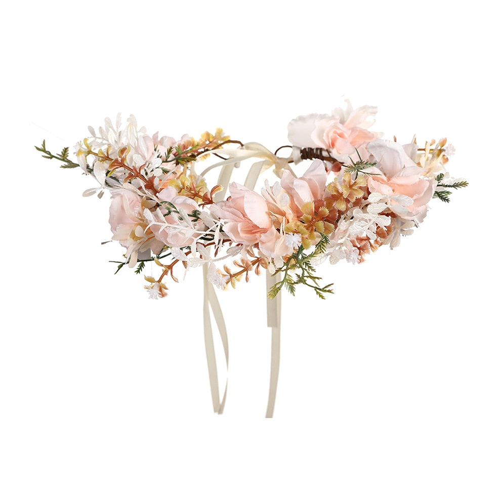Molans Spring Bohemian Flower Crowns - Orchid Unique