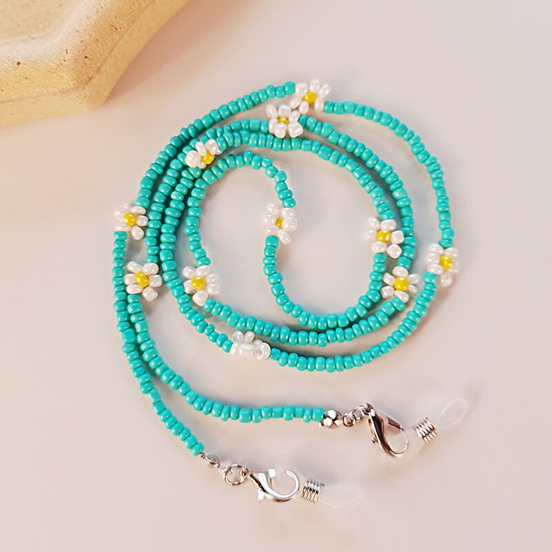 Mixed Color Beads Mask Strap - Orchid Unique