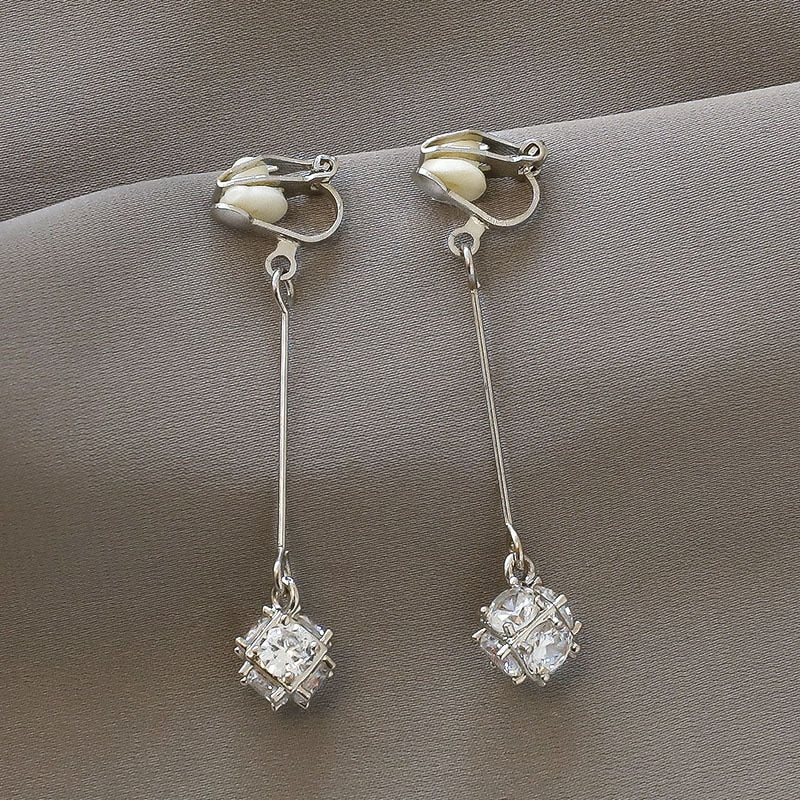 Cute Handmade pearl clip on Earrings - Orchid Unique