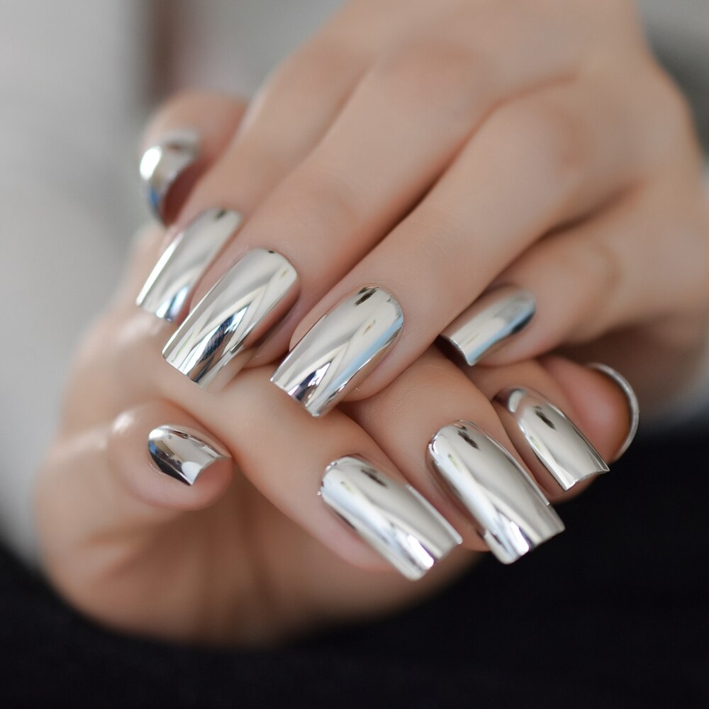French Ballerina Coffin False Nails - Orchid Unique