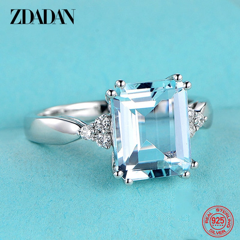 Aquamarine Gemstone Ring - Orchid Unique