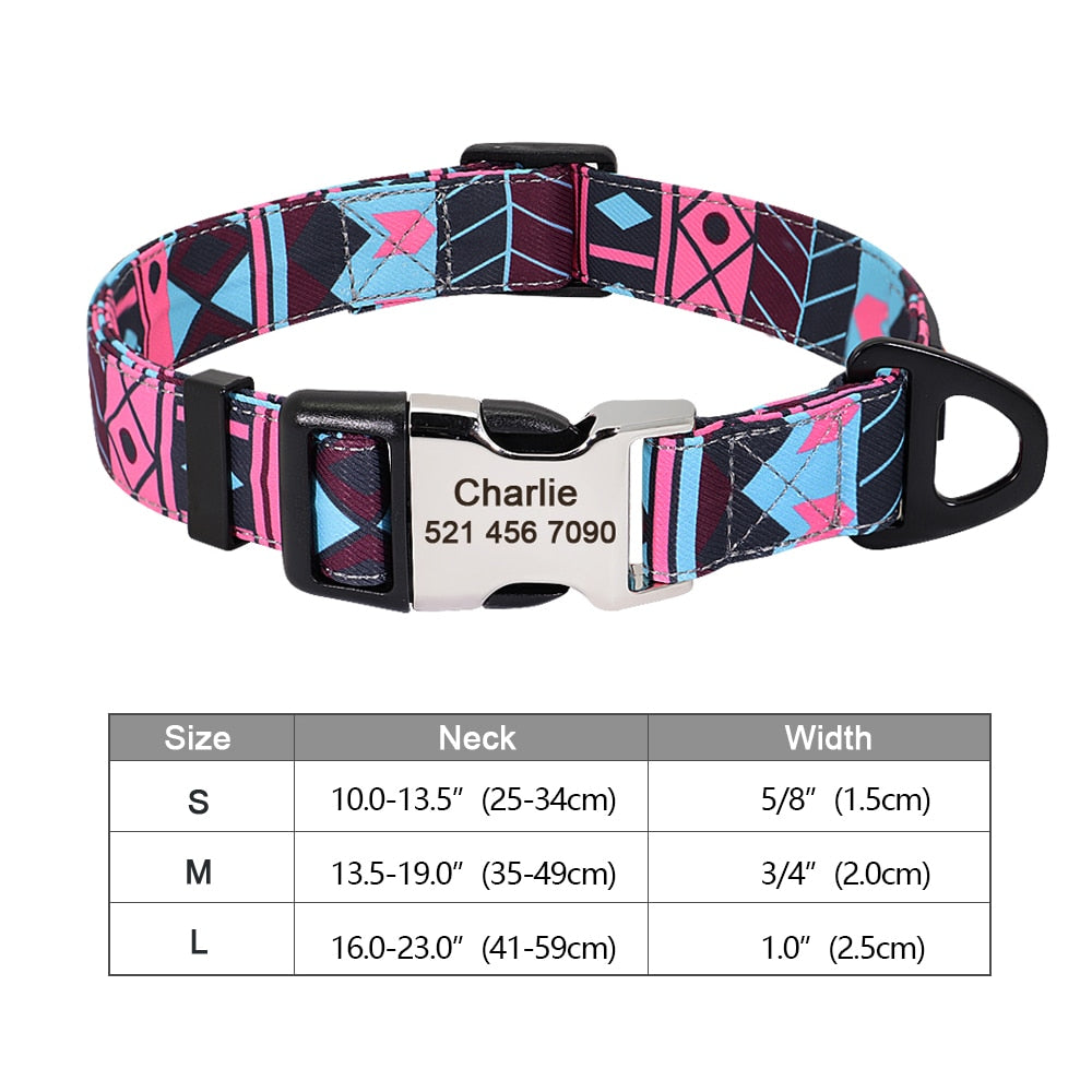 Personalized Dog Accessories Collar - Orchid Unique