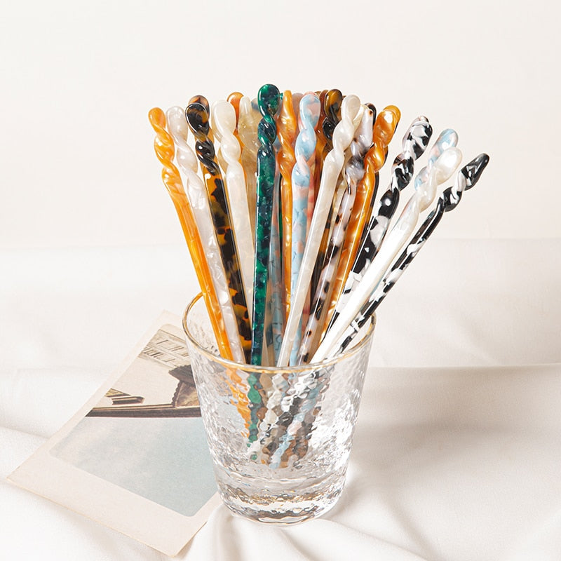 Acetate Hairpins - Orchid Unique