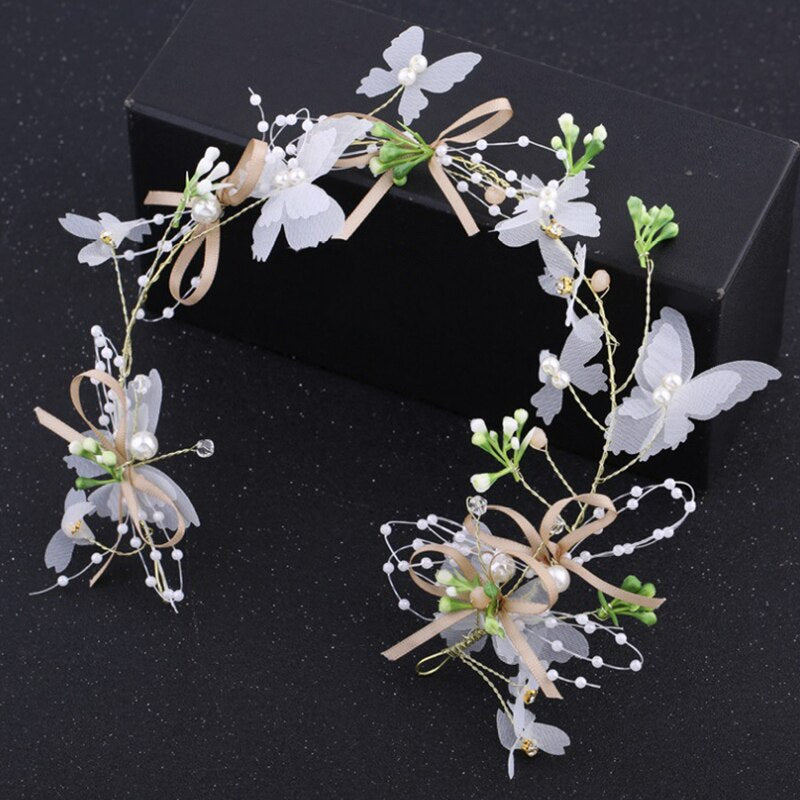 Gorgeous Flower Headbands Braided Hair - Orchid Unique