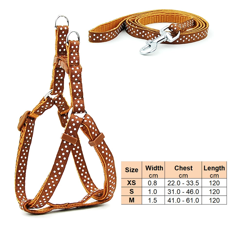 Adjustable small dog and cat harness - Orchid Unique
