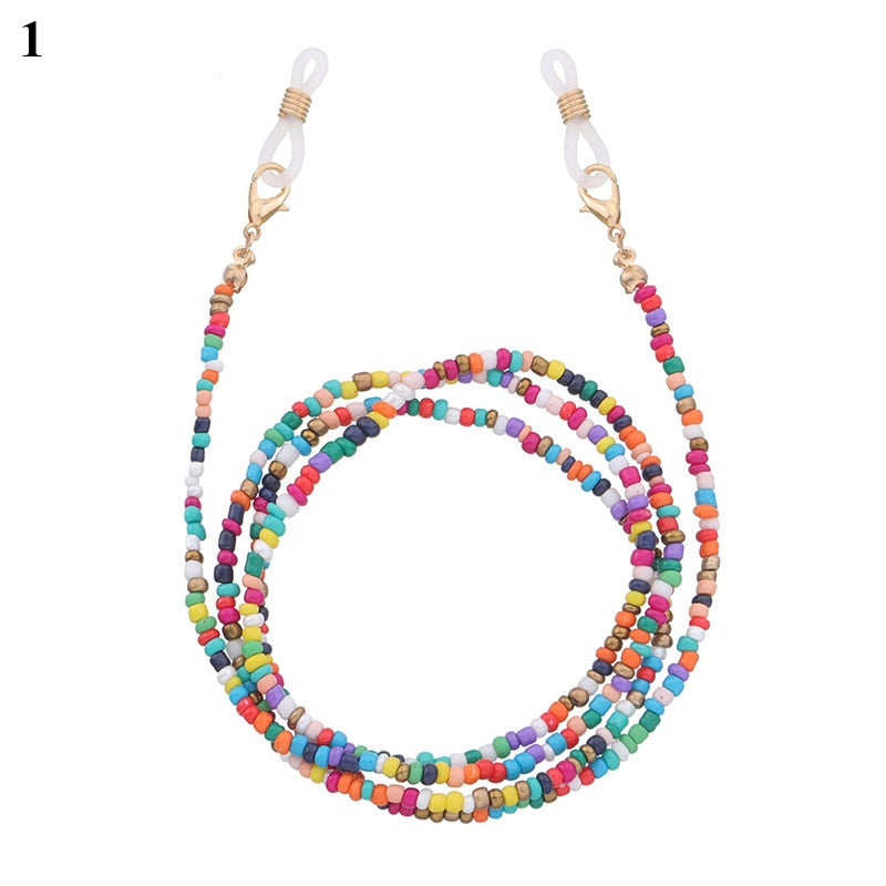 Bohemian Colored Glasses Chains - Orchid Unique