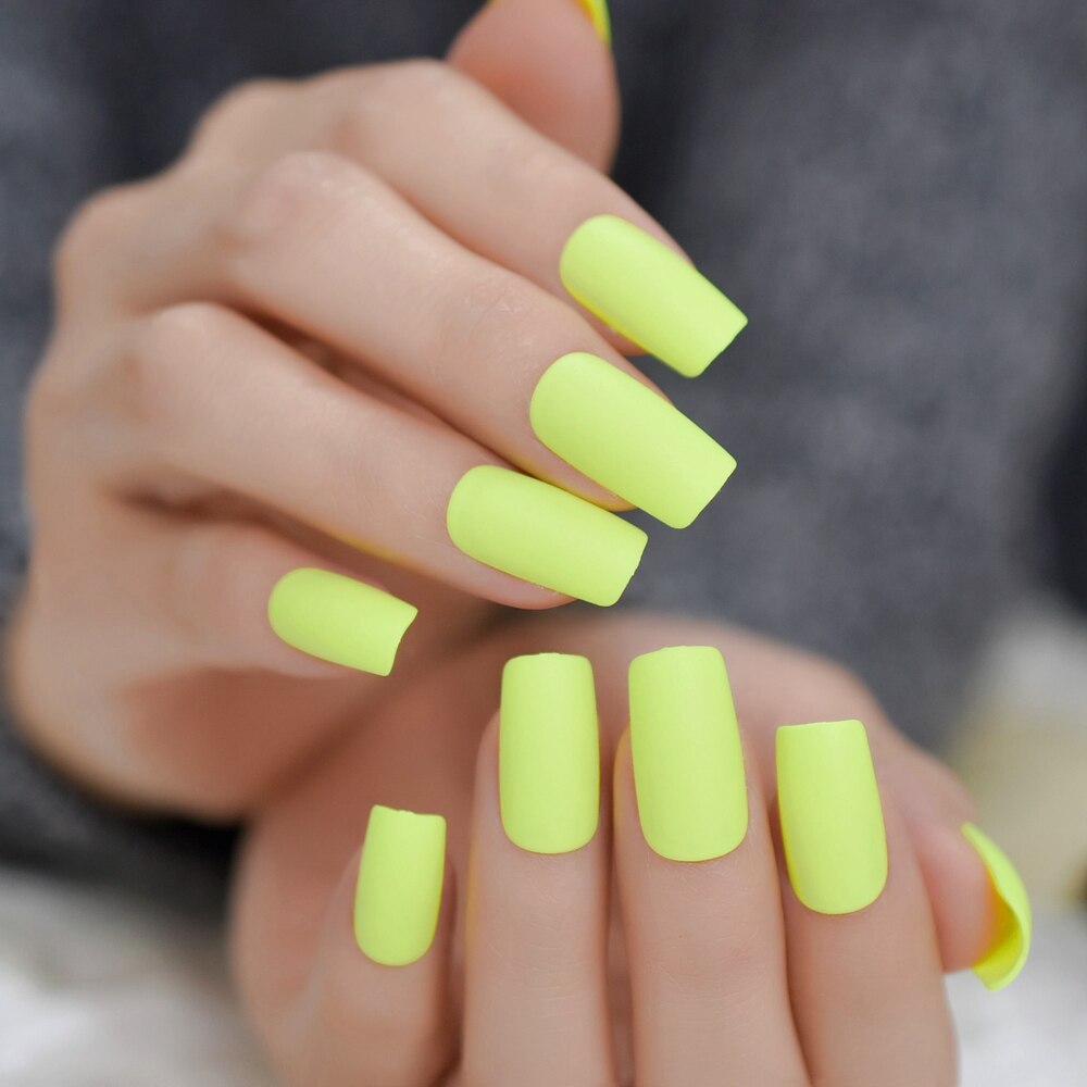 French Ballerina Coffin False Nails - Orchid Unique