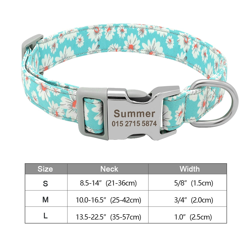 Personalized Dog Accessories Collar - Orchid Unique