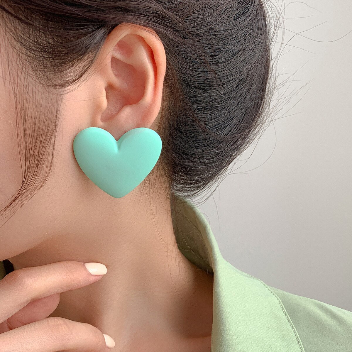 Candy Color Acrylic Earrings - Orchid Unique