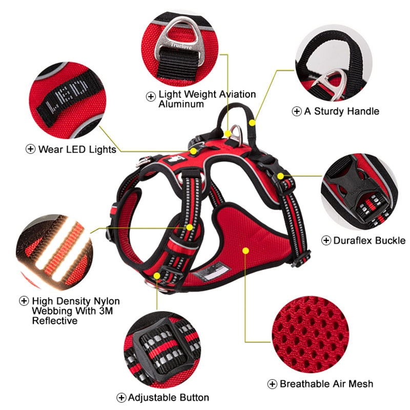 Truelove Pet Reflective Dog Harness - Orchid Unique
