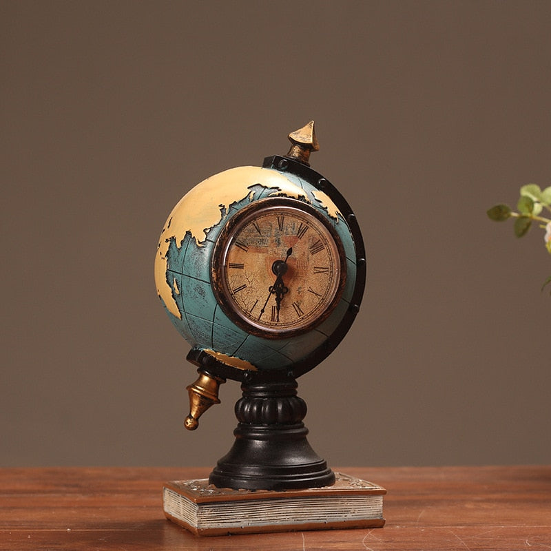 Porch Globe Desktop Clock for Decoration - Orchid Unique