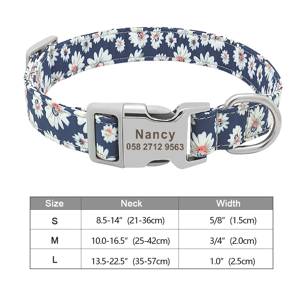 Personalized Dog Accessories Collar - Orchid Unique