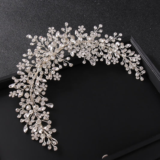 Rhinestone Wedding Headbands For Bride Crystal Headband Hair Accessories Wedding Crystal Hair Band Bridesmaid Head Jewelry Gift - Orchid Unique