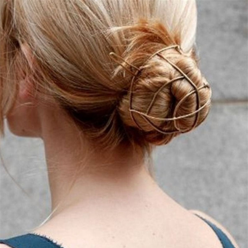 Vintage Hollow Out Red Tassel Hair Sticks for Women Fashion Jewelry Female Bridal Hair Accessories Boho Bun Golden Hair Pin - Orchid Unique