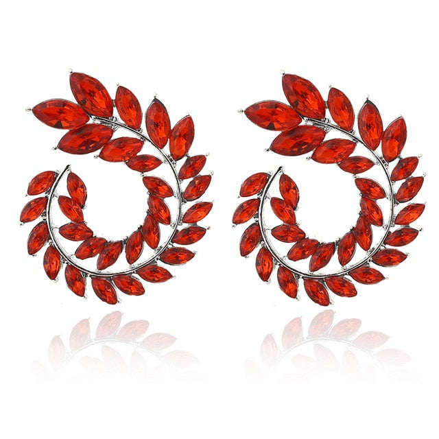 XIYANIKE 10 Colors Rhinestone Statement Earrings - Orchid Unique