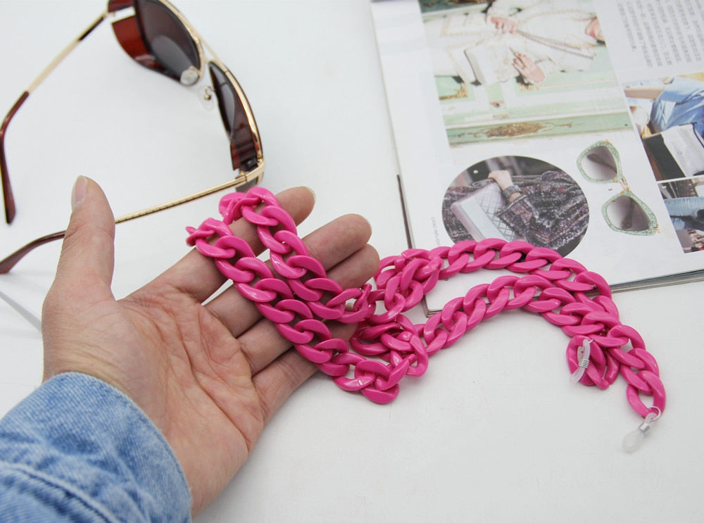 Acrylic Glasses Chains Holder Cord - Orchid Unique