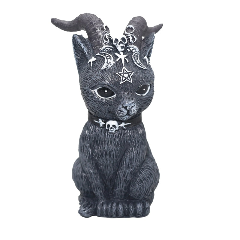 Kawaii Cute Magic Devil Black Cat For Desktop - Orchid Unique